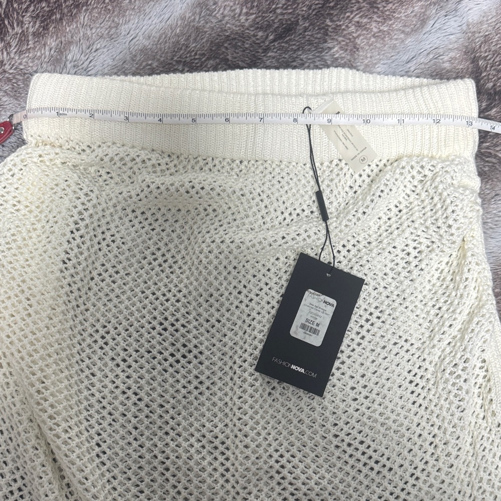Fashion Nova Ivory Knit Skirt